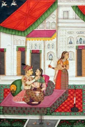 Lovers on the Veranda; Hyderabad, India